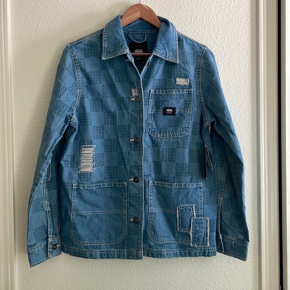 Vans Mended Check Denim Jacket - Picture 1 of 13